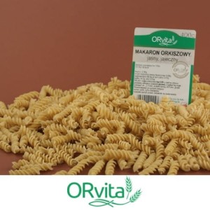 Makaron orkiszowy świderki 3 jajeczny 400g ORVITA
