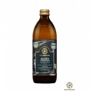 Sok z Aloesu z miąższem z witaminą C 500ml Herbal Monasterium