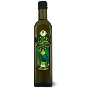 Olej z nasion konopi siewnych EKO 500 ml Dary Natury