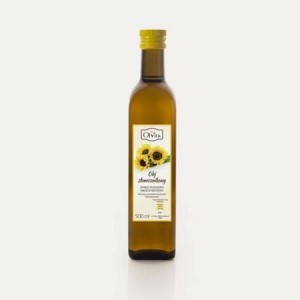 Olej słonecznikowy niefiltrowany 500ml Olvita