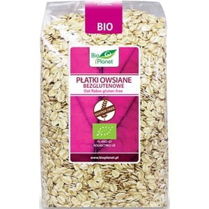 Płatki owsiane BEZGLUTENOWE BIO 600g  Bio Planet