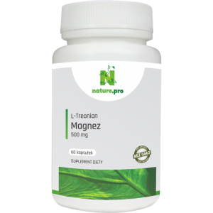 MAGNEZ L-TREONIAN 500 MG 60 KAPSUŁEK NATURE.PRO