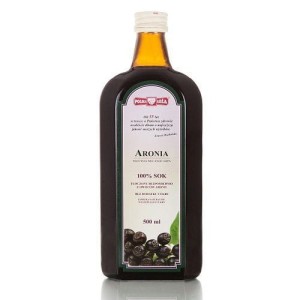Sok aronia bez cukru 100% 500ml Polska Róża