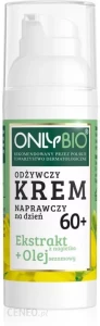 Krem do twarzy odżywczo naprawczy na dzień 60+ Ekstrakt z Nagietka, Olej Sezamowy  50ml  OnlyBio 