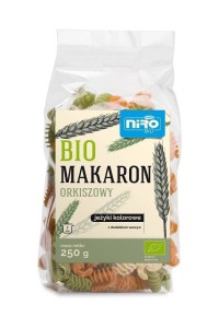 Makaron orkiszowy jeżyki kolorowe BIO 250g - Niro