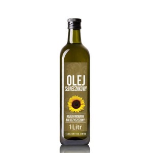 Olej słonecznikowy tłoczony na zimno 1l VitaFarm