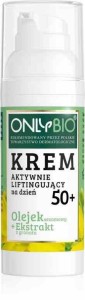 KREM DO TWARZY AKTYWNIE LIFTINGUJĄCY NA DZIEŃ 50+ OLEJEK SEZAMOWY + EKSTRAKT Z GRANATU ECO 50 ML - ONLY BIO