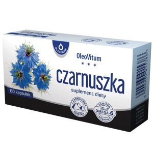 Czarnuszka 60 kaps (olej z czarnuszki 500MG) OLEOFARM