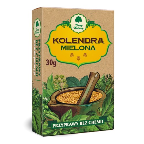 Kolendra Mielona 30g - Dary Natury przyprawy bez chemii.jpg