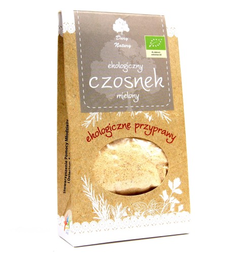 Czosnek mielony 50g - Ekologiczne przyprawy - Dary Natury.jpg