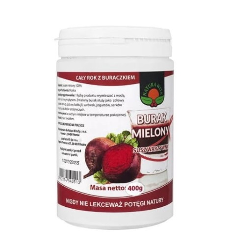 Burak czerwony mielony, susz warzywny 400g pudełko NATURA WITA.jpg