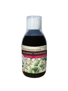 Franciszkański Eliksir na pamięć i koncentrację - 250ml - Herbarium św. Franciszka