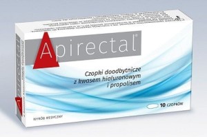 Apirectal czopki doodbytnicze x 10 sztuk