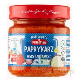 PAPRYKARZ WEGETARIAŃSKI Z RYŻEM BEZGLUTENOWY 160G