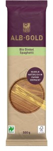 Makaron Orkiszowy Spaghetti jasny vege  BIO 500 g Alb-Gold