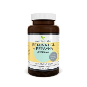 Medverita Betaina HCL + Pepsyna 60 Kapsułek