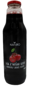 SOK Z WIŚNI 100% 750ML NATURO