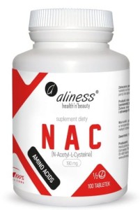 NAC  N-Acetyl-L-Cysteina 190 mg (1/2 tab)  x 100 tab  ALINESS
