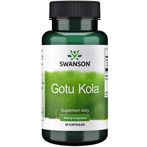 SWANSON GOTU KOLA 435MG 60 KAPSUŁEK- SUPLEMENT DIETY - WĄKROTKA AZJATYCKA