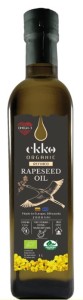 OLEJ RZEPAKOWY DO GOTOWANIA I SMAŻENIA TŁOCZONY NA ZIMNO BIO 500 ml - EKKO
