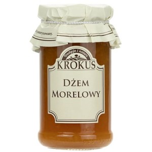 DŻEM MORELOWY O OBNIŻONEJ ZAWARTOŚCI CUKRU BEZGLUTENOWY 235 G - KROKUS