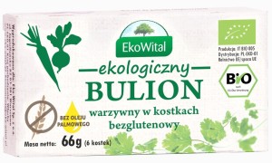 Bulion warzywny w kostkach bez drożdży, bez oleju palmowego bezgl. bio 60g