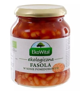 Fasola biała w sosie pomidorowym bio 360 g EKO WITAL