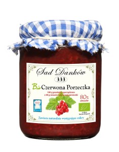 Czerwona porzeczka 80 % BIO 260 g SAD DANKÓW