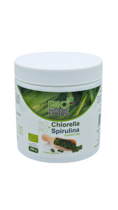Chlorella pyrenoidosa + spirulina bio 560 tabletek bio ORGANIC FOODS