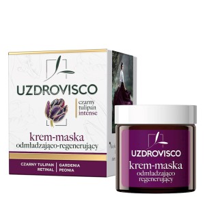 Krem - maska do twarzy odmładzająco - regenerująca 50 ml UZDROVISCO CZARNY TULIPAN INTENSE