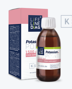 Potassium. Point potas UE 100g 1500mg LIFELINE DIAG