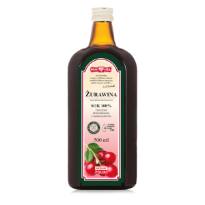 Żurawina błotna sok 500 ml POLSKA RÓŻA