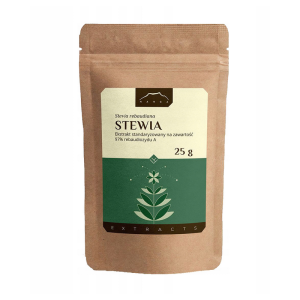 Stewia ekstrakt - 97% rebaudiozydu A 25g Nanga