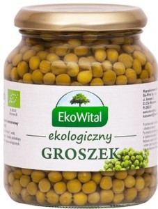 Groszek zielony w zalewie bio 350 g / 230 g EKO WITAL