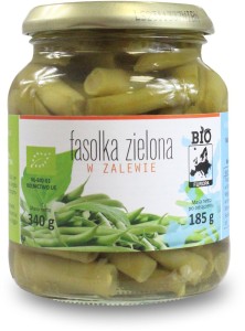 Fasolka zielona w zalewie bio 340 g  (185 g ) (słoik) BIO PLANET