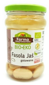 Fasola jaś gotowana bio 300 g FARMA ŚWIĘTOKRZYSKA