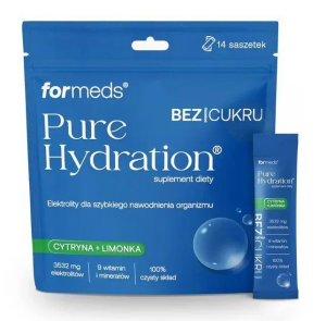 Elektrolity pure hydration cytryna i limonka FORMEDS 14szt.