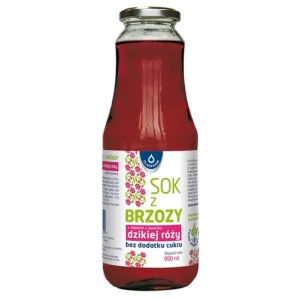 Sok z brzozy z dziką różą bez cukru 990 ml Oleofarm