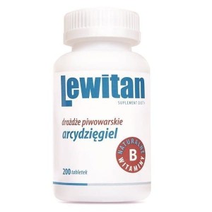 Lewitan Arcydzięgiel Drożdże piwowarskie z arcydzięglem 200tab.