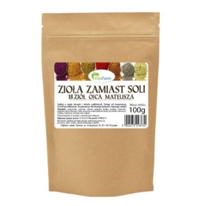 Zioła zamiast soli 18 ziół Ojca Mateusza 100g VitaFarm