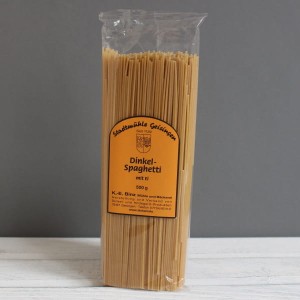 Makaron spaghetti orkiszowy z jajkami 500g Geisingen