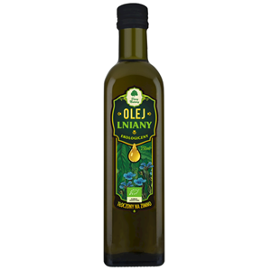 Olej lniany virgin BIO 250ml Dary Natury