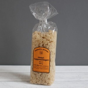 Makaron orkiszowy kółka bez jaj  250g Geisingen