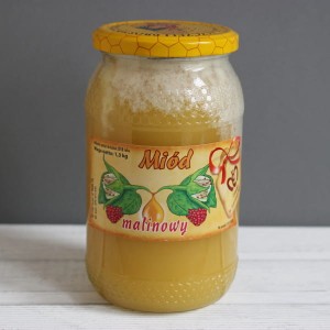 Miód malinowy 1300g Pasieka ks. Marciniaka