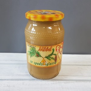 Miód spadź iglasta 1300g  Pasieka ks. Marciniaka