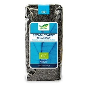 Sezam czarny niełuskany BIO 500 g - BIO PLANET